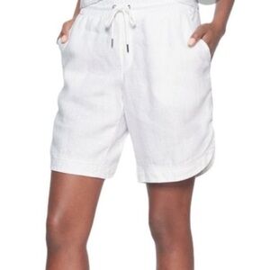 ATHLETA Bali Linen Bermuda Short in White